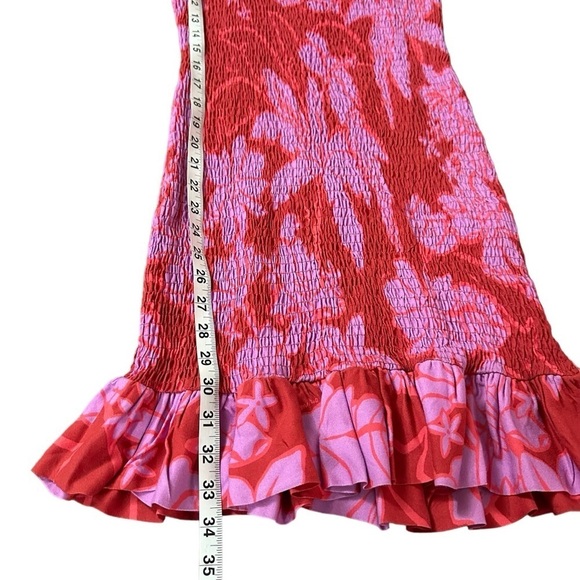 New Farm Rio Living Nature Dress Red Purple Long Sleeve Size S - Picture 12 of 16